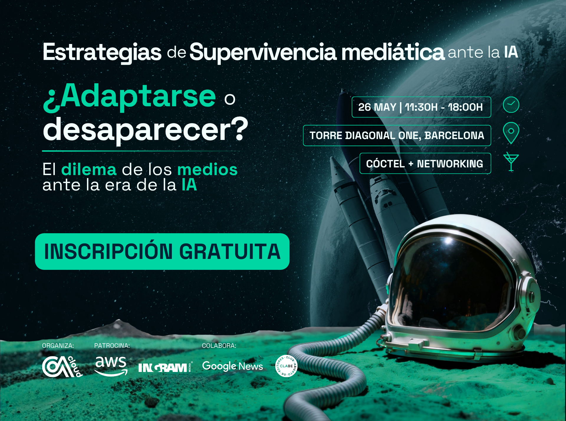Evento sobre inteligencia artificial y medios digitales en Barcelona
