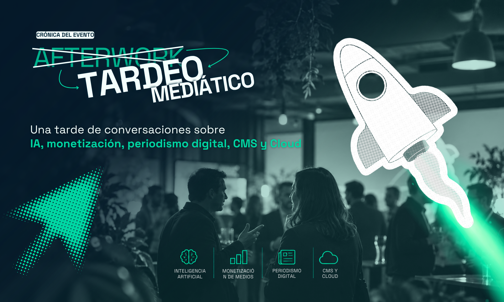 Encuentro de profesionales de los medios de comunicación para debatir sobre inteligencia artificial, monetización, periodismo digital, CMS y tecnología Cloud.